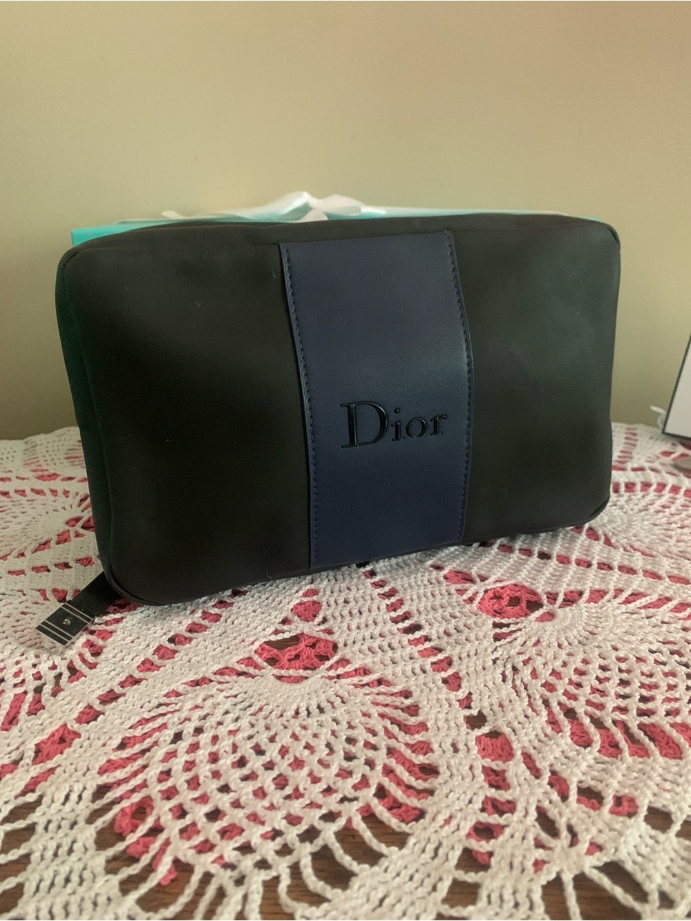 Dior Men's Black & Navy Travel Pouch